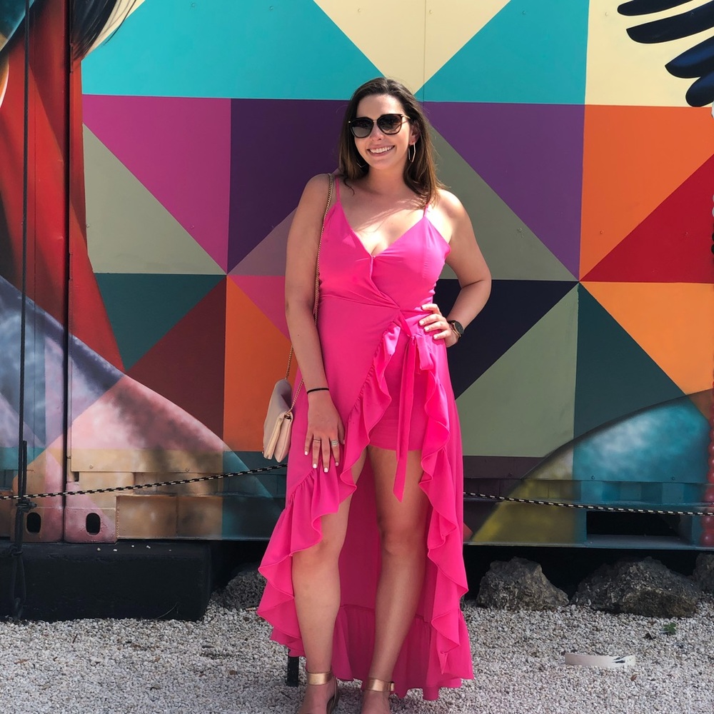Boutique Pink Maxi Dress